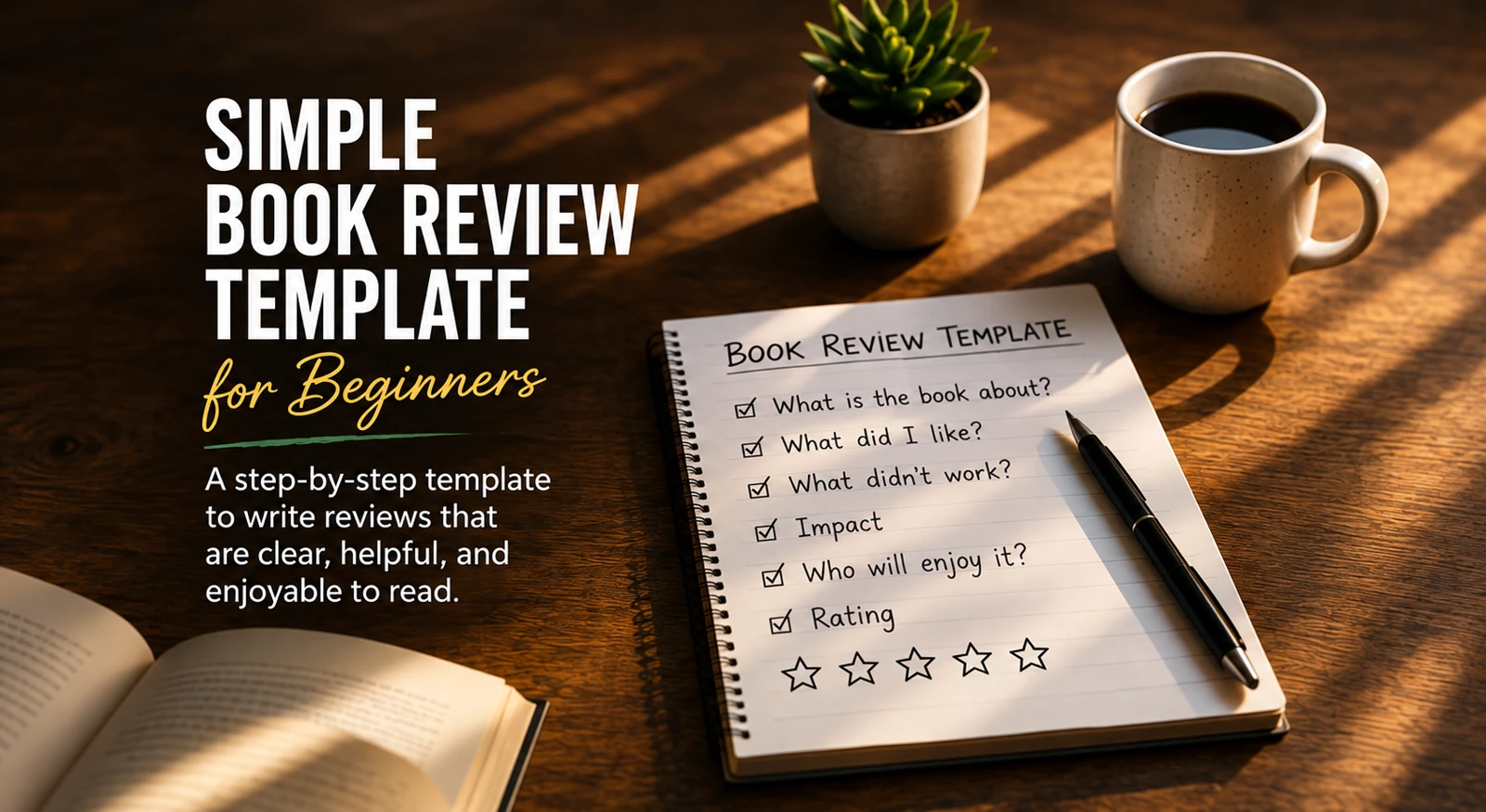 Simple Book Review Template for Beginners