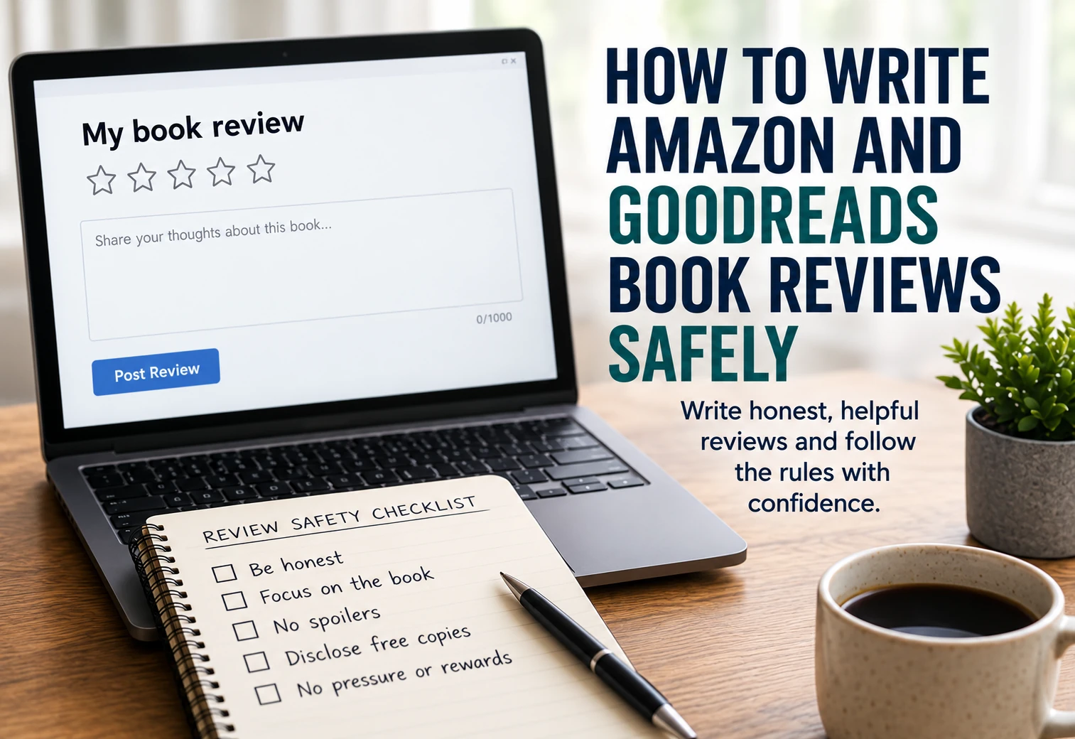 How to Write Amazon and Goodreads Book Reviews Safely
