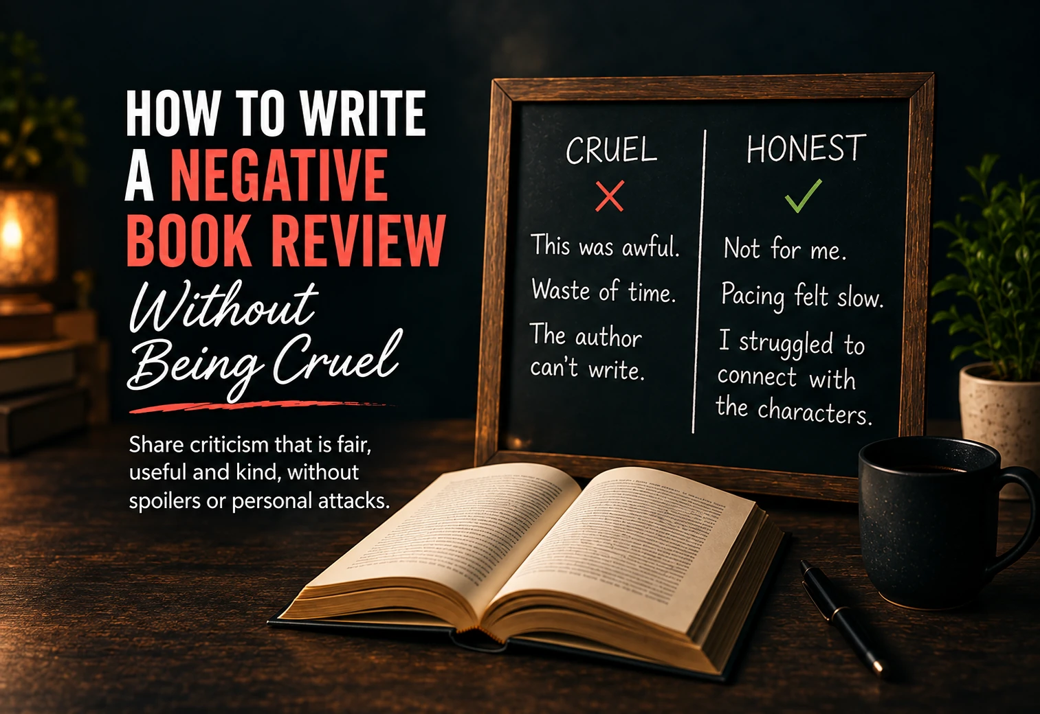 How to Write a Negative Book Review Without Being Cruel